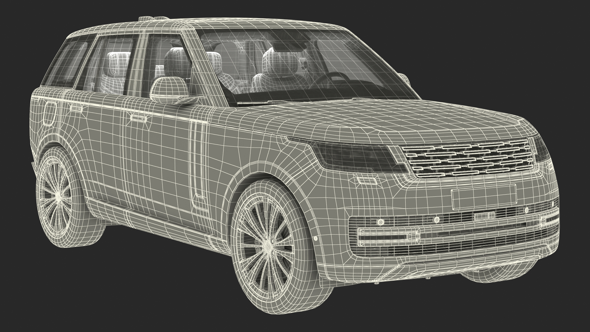 Luxury European SUV 3D model
