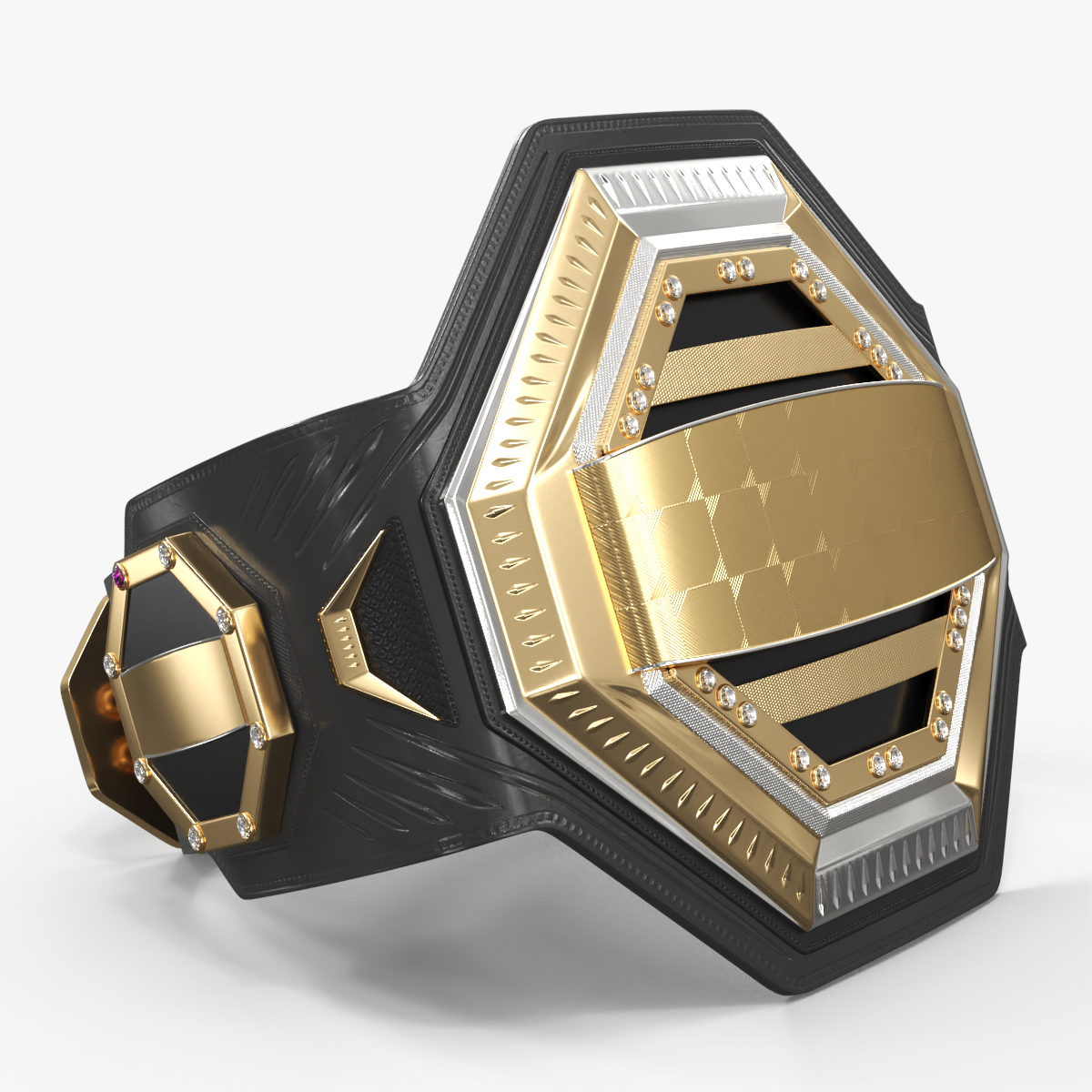 Champion Title Belt 3D model preview