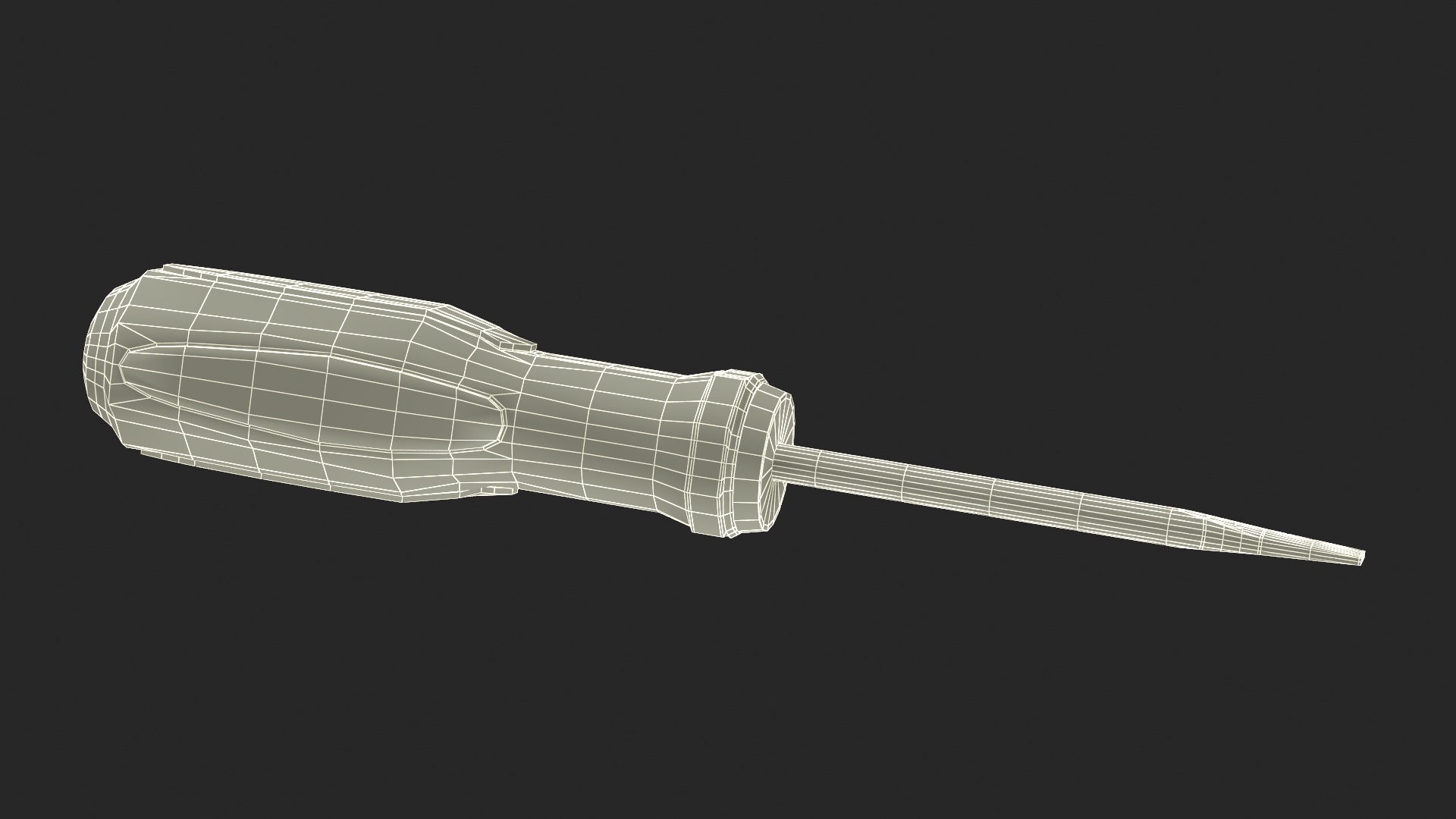 3D model Flat Head Screwdriver 6mm