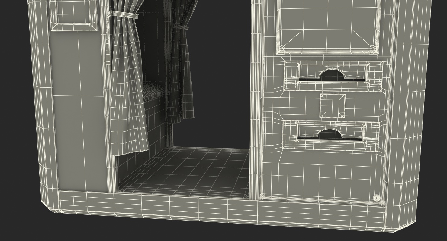 3D model Photo Booth Cabin Digital