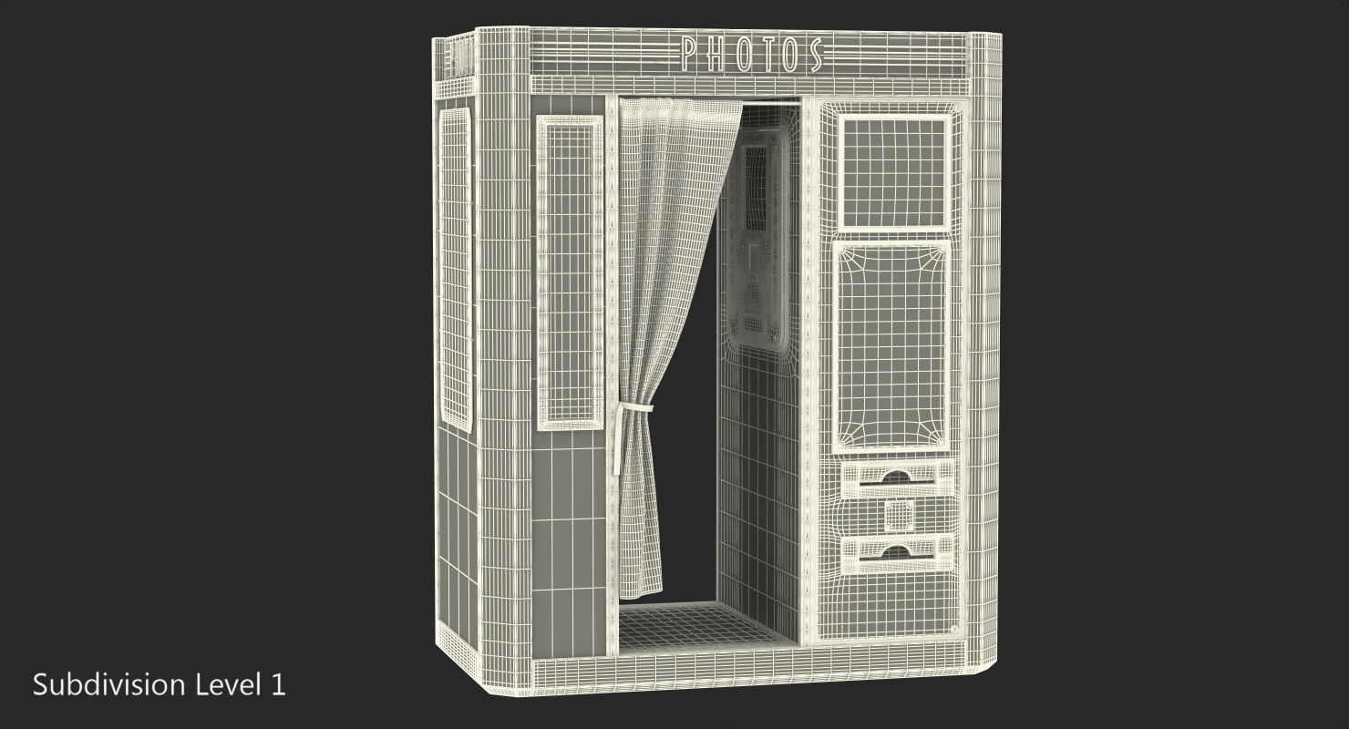 3D model Photo Booth Cabin Digital