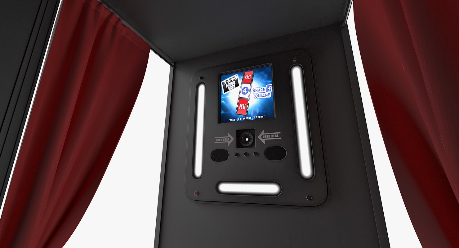 3D model Photo Booth Cabin Digital