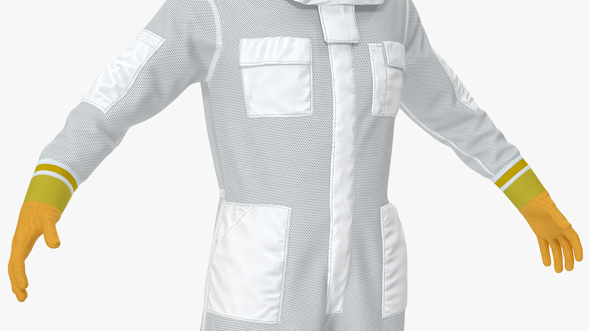 3D model Woman Beekeeper in Suit Rigged