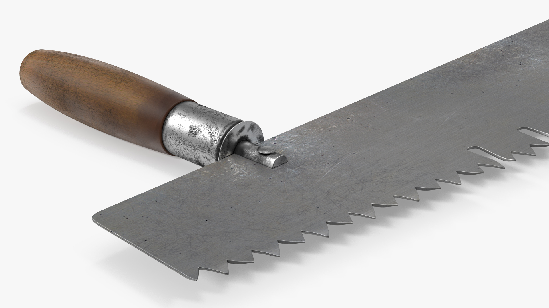 One Man Lynx Brand 3ft Crosscut Saw Old 3D model