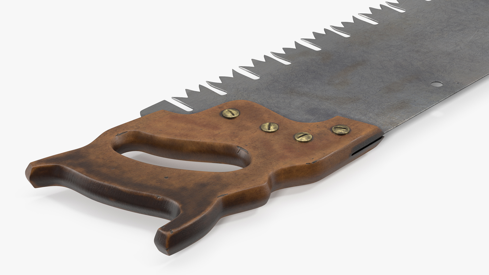 One Man Lynx Brand 3ft Crosscut Saw Old 3D model