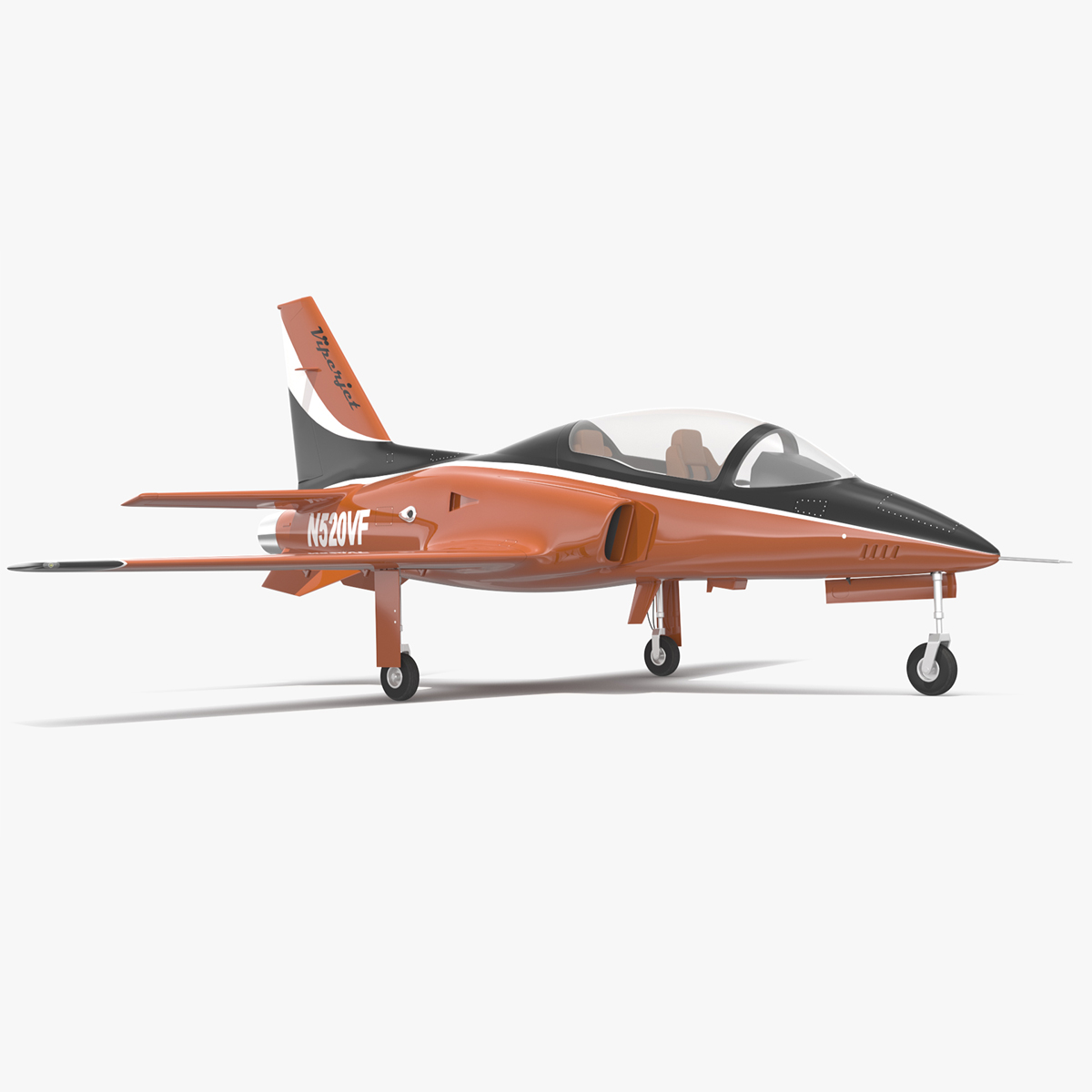 3D Single-Engine Sport Aircraft ViperJet Rigged for Cinema 4D model