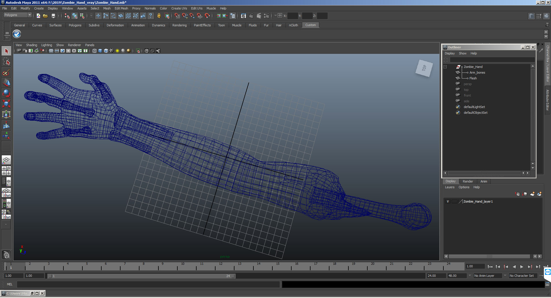 3D Zombie Hand