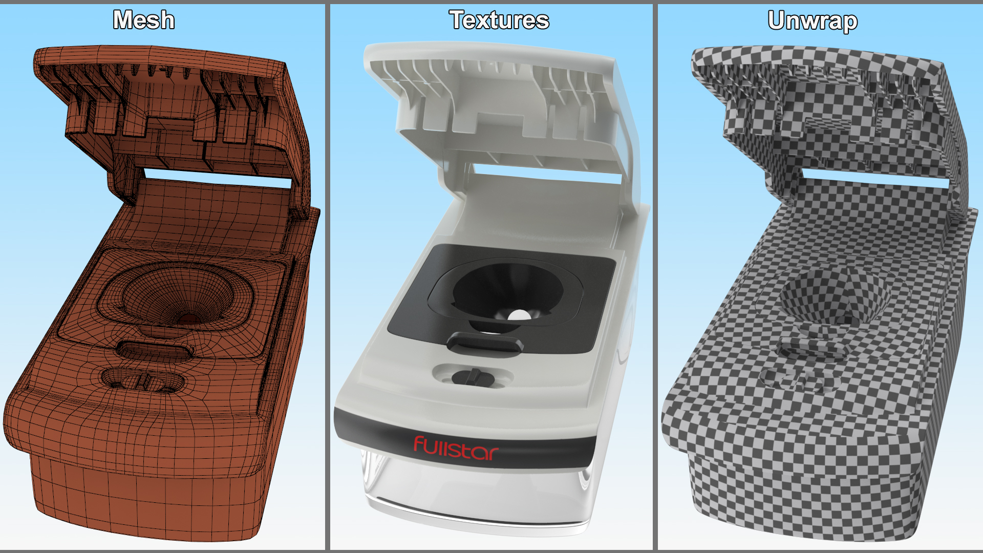 3D Fullstar Vegetable Slicer with Spiral Blade model