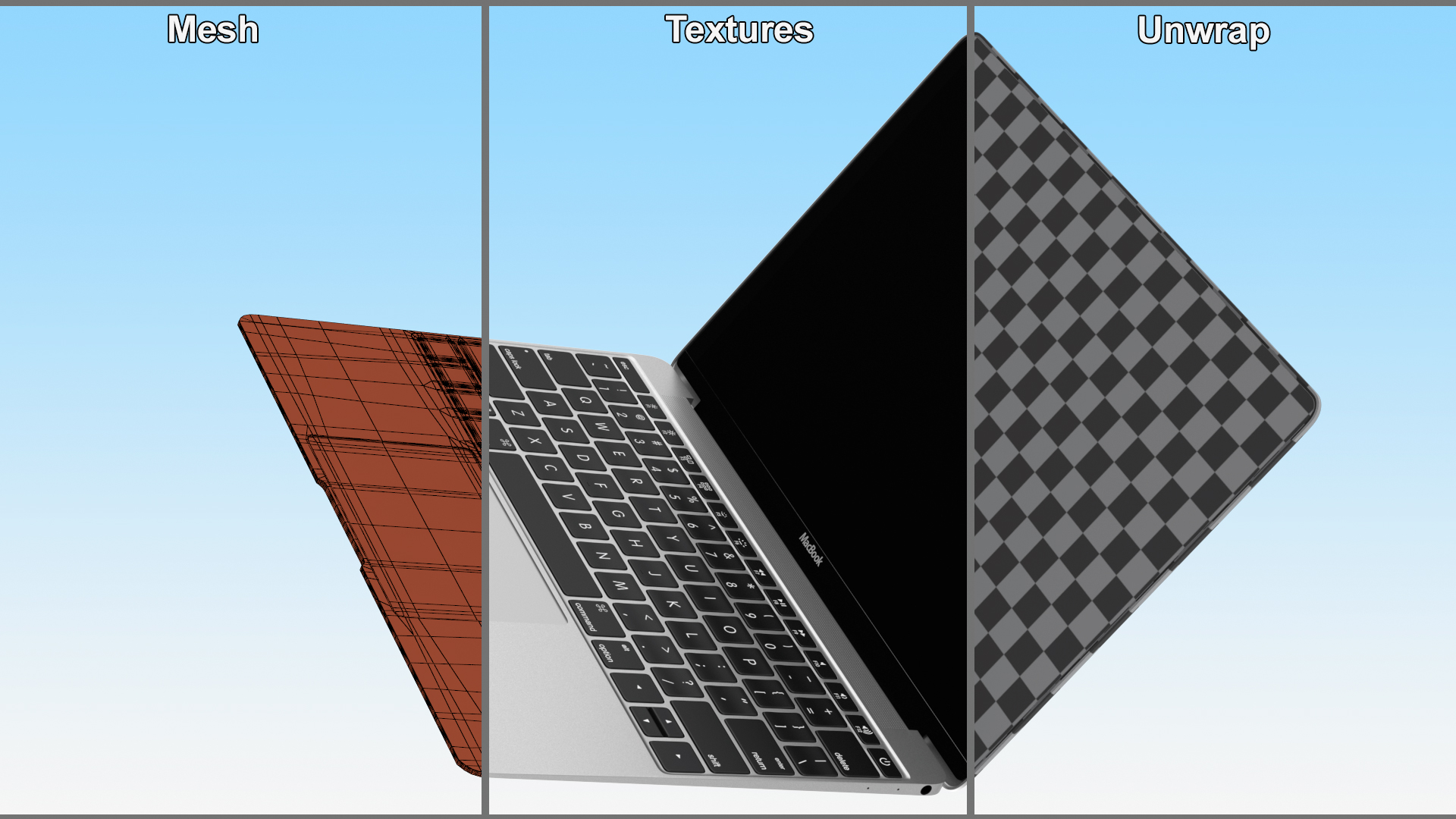 3D model Apple MacBook Laptop