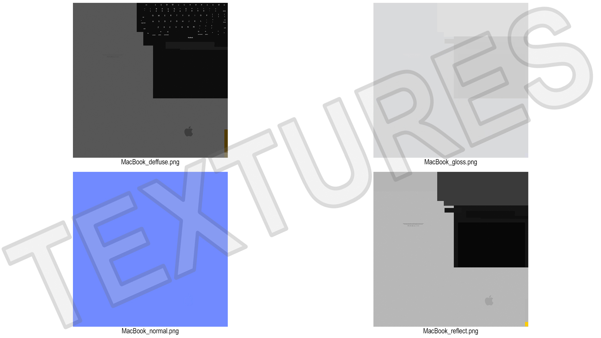3D model Apple MacBook Laptop
