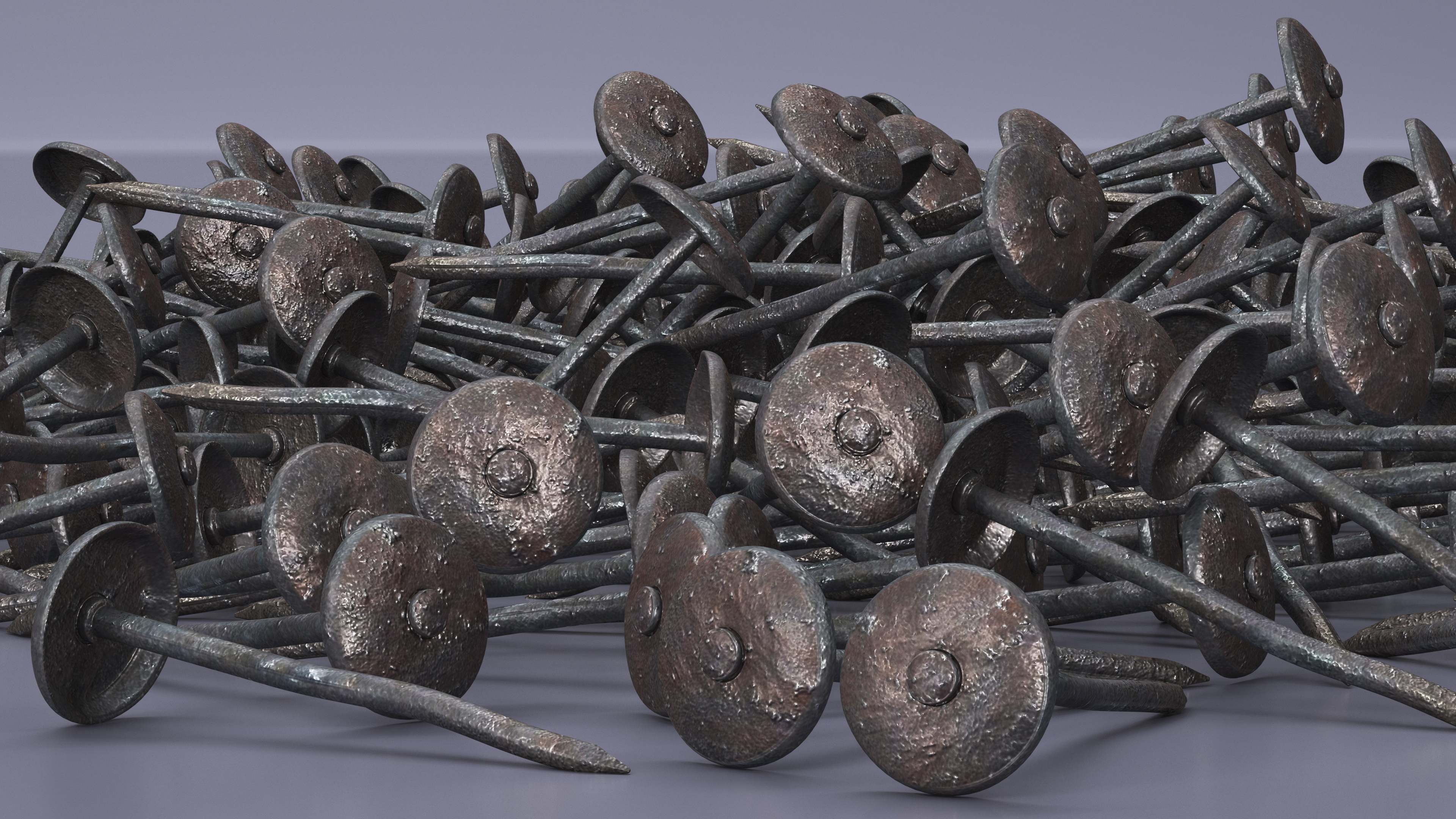 Roofing Nails Old 3D