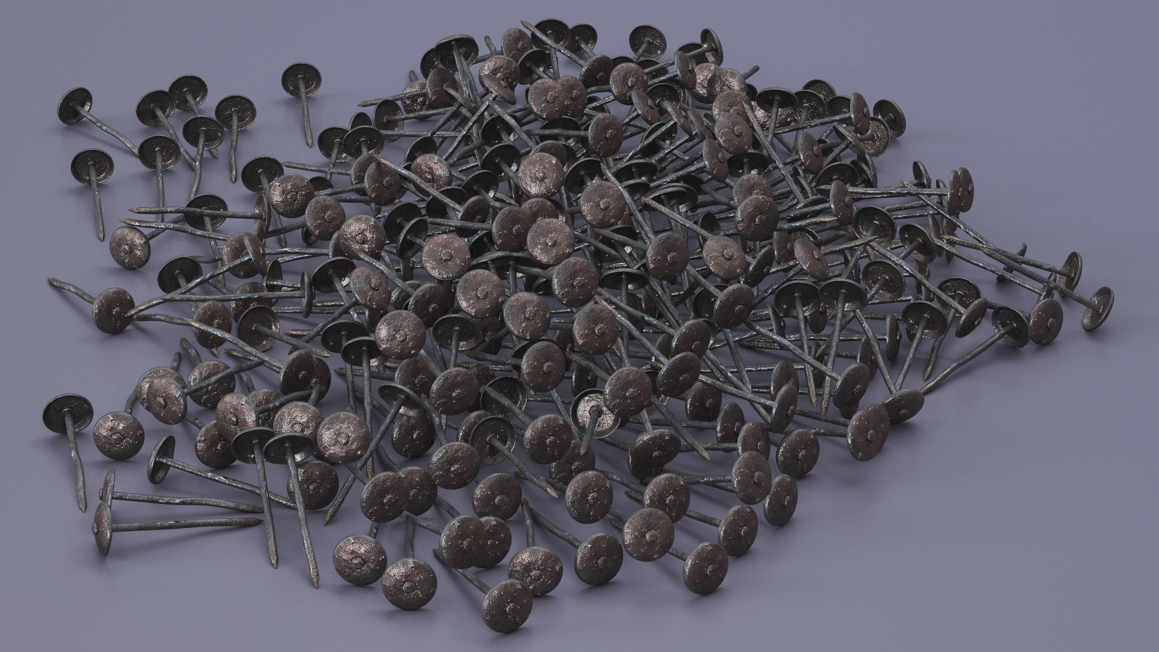 Roofing Nails Old 3D