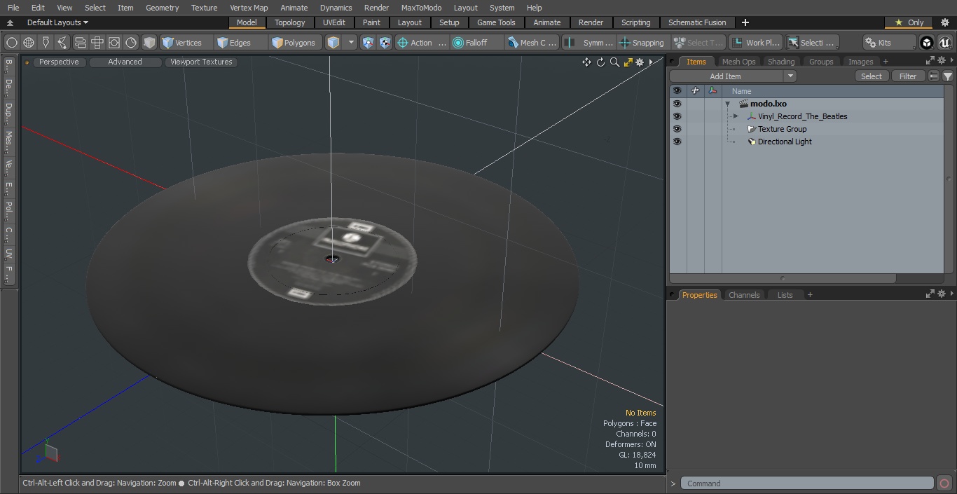Vinyl Record The Beatles 3D model