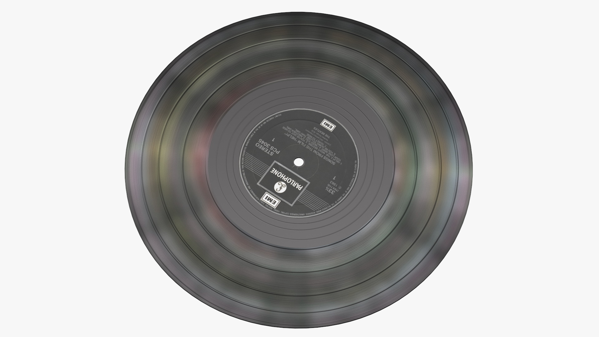 Vinyl Record The Beatles 3D model