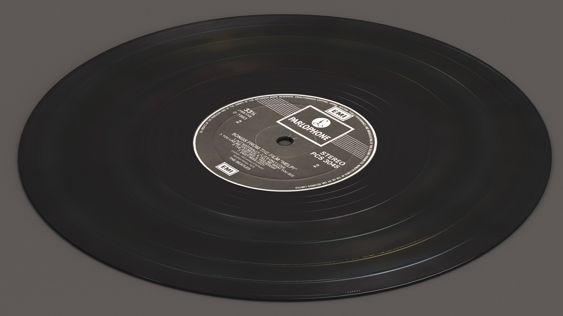 Vinyl Record The Beatles 3D model
