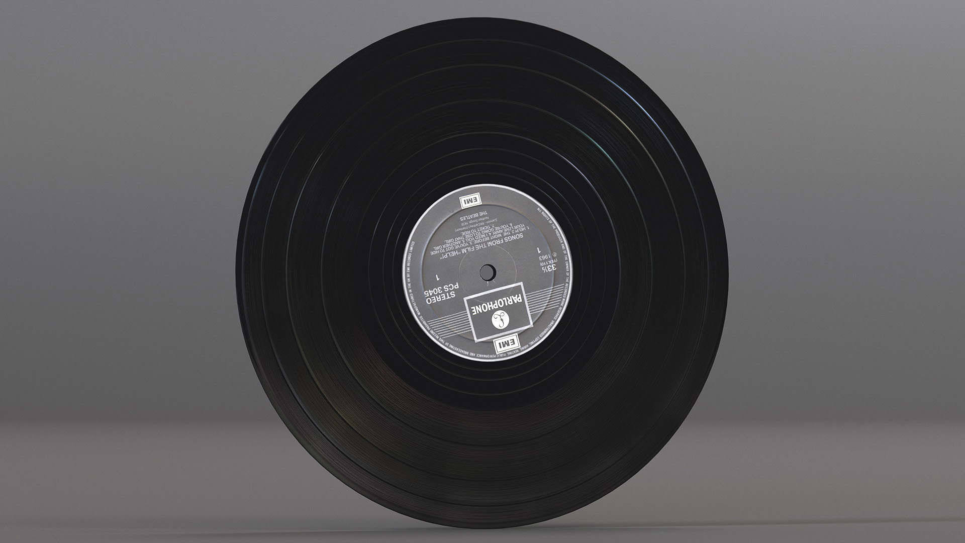 Vinyl Record The Beatles 3D model