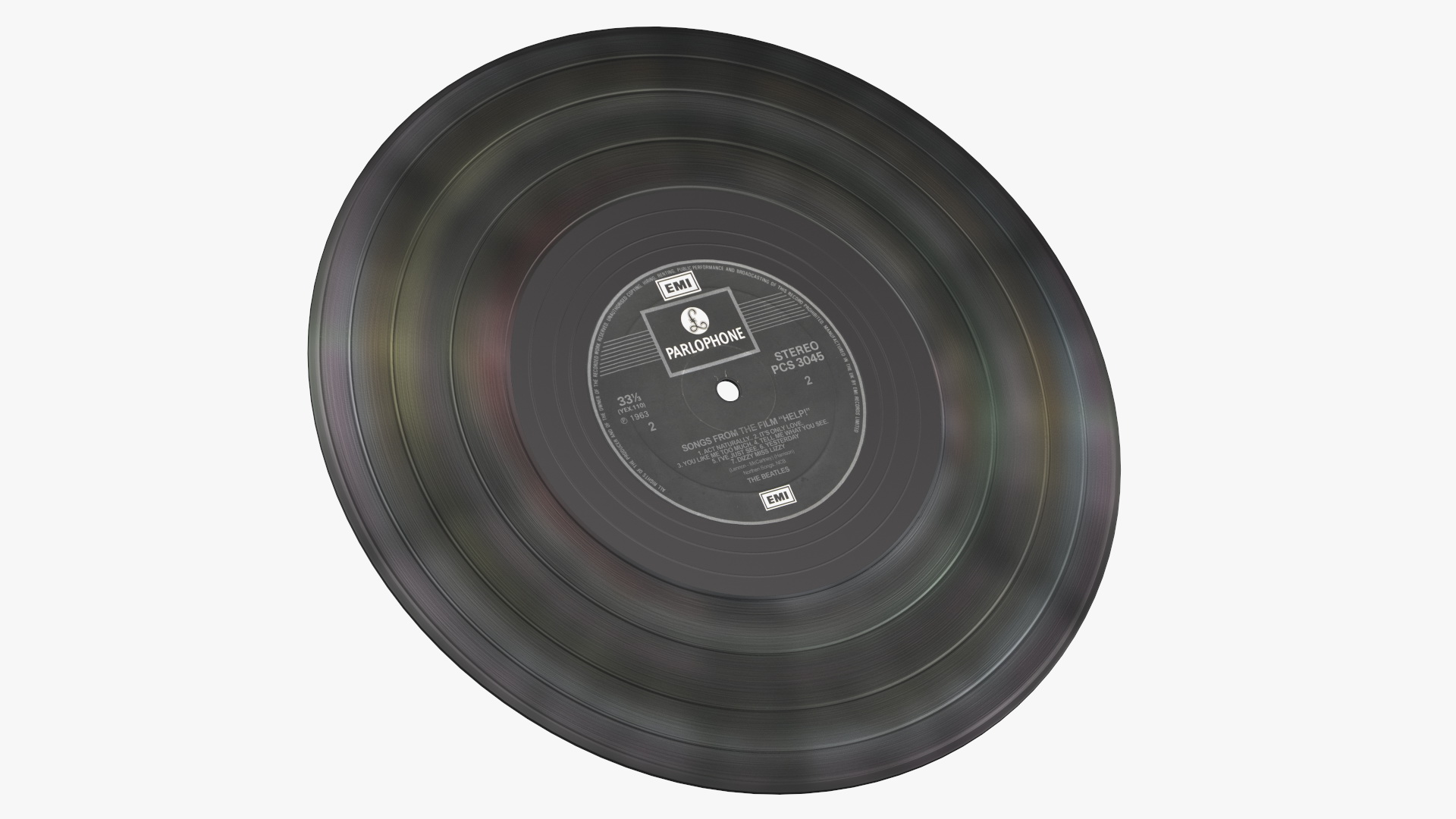 Vinyl Record The Beatles 3D model