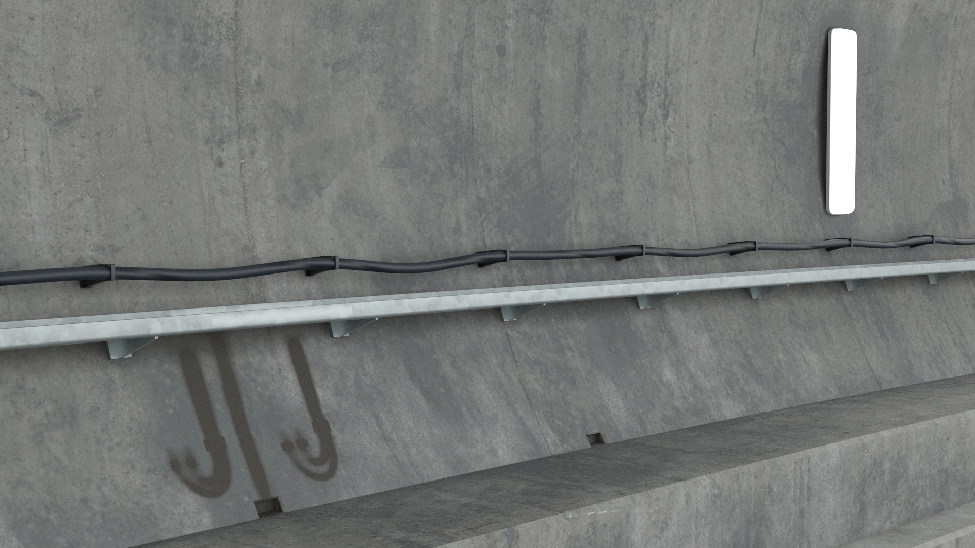 Railway Tunnel Section Wide Bend 3D