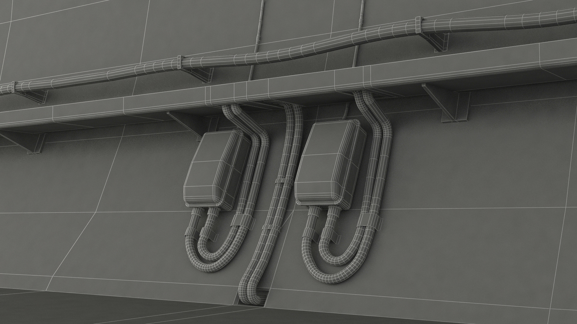 Railway Tunnel Section Wide Bend 3D