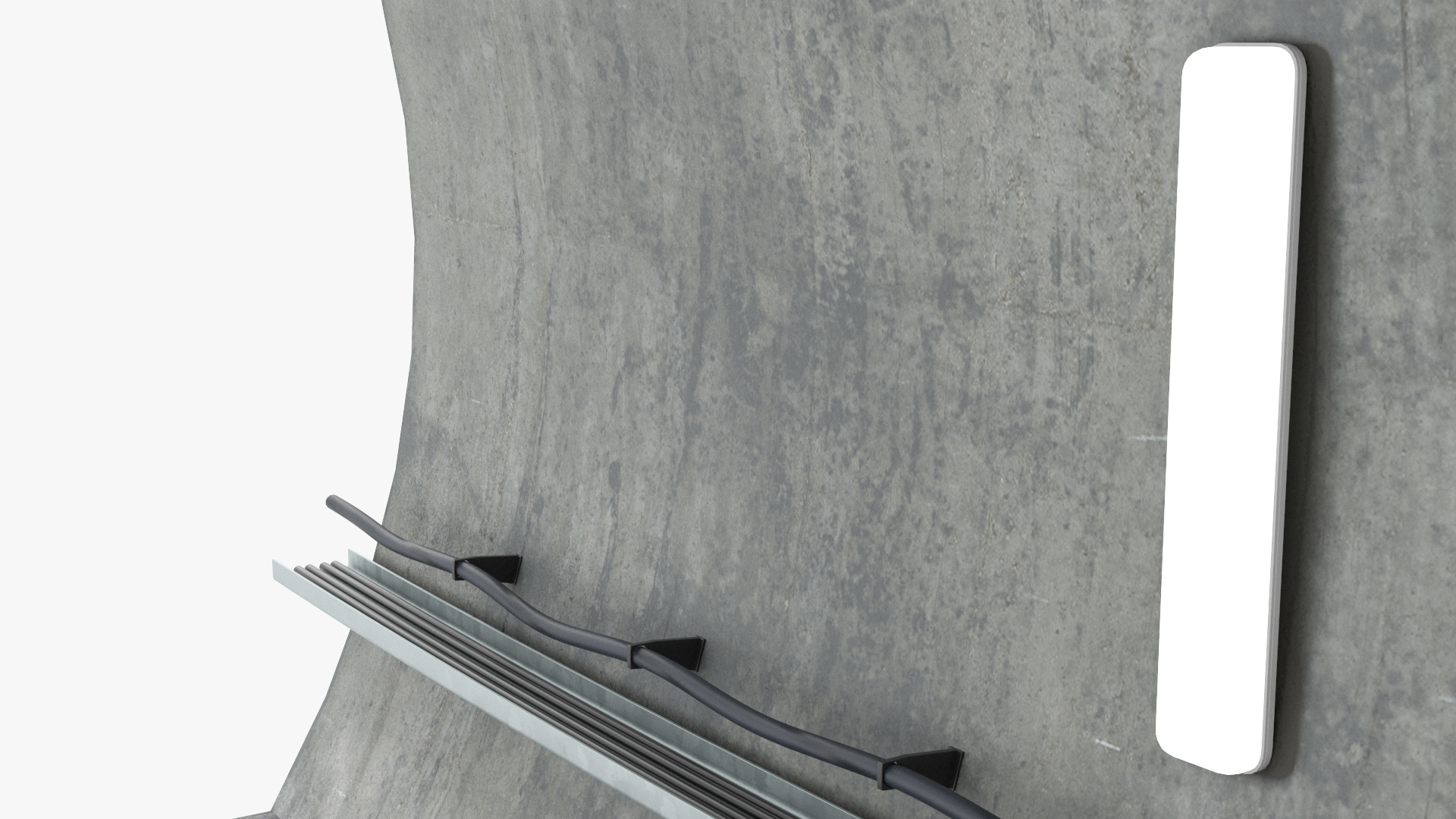 Railway Tunnel Section Wide Bend 3D