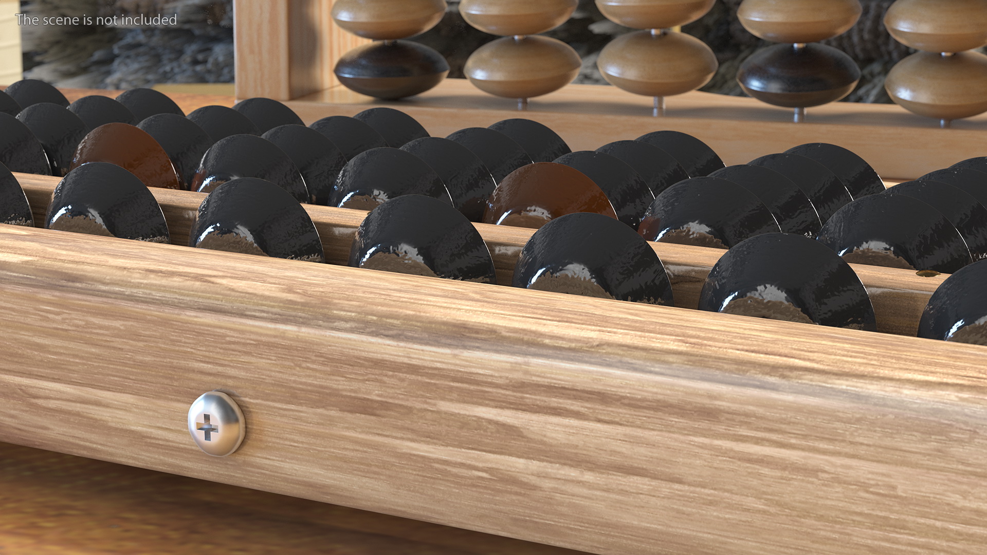 Vintage Soroban Abacus 3D