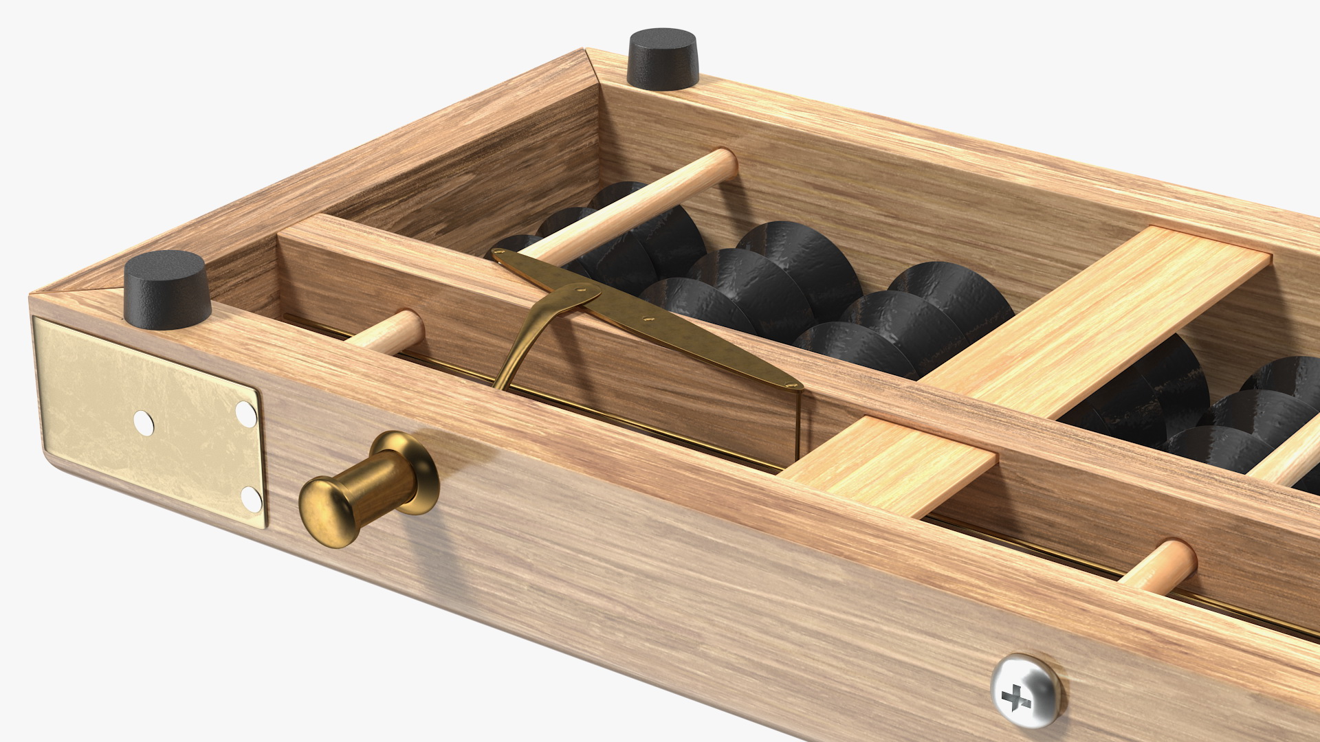 Vintage Soroban Abacus 3D