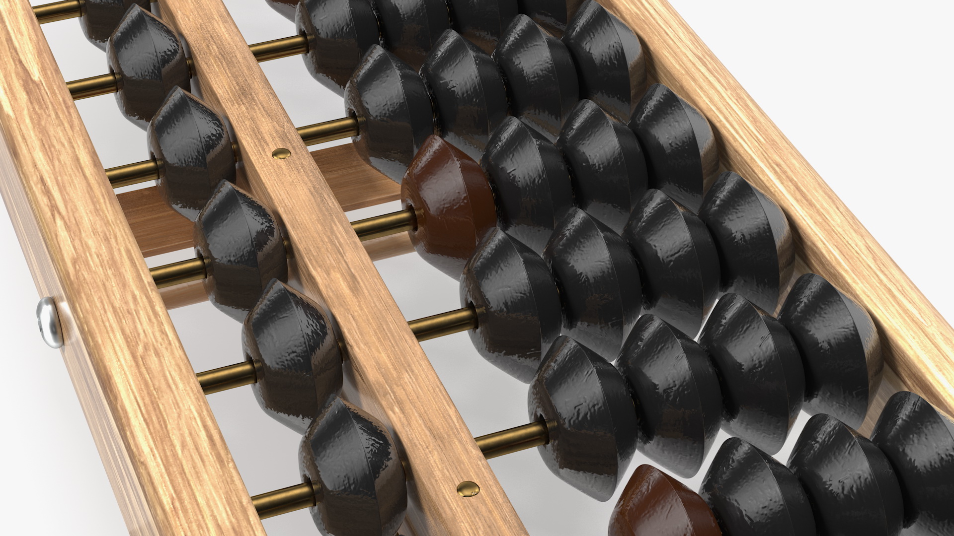 Vintage Soroban Abacus 3D