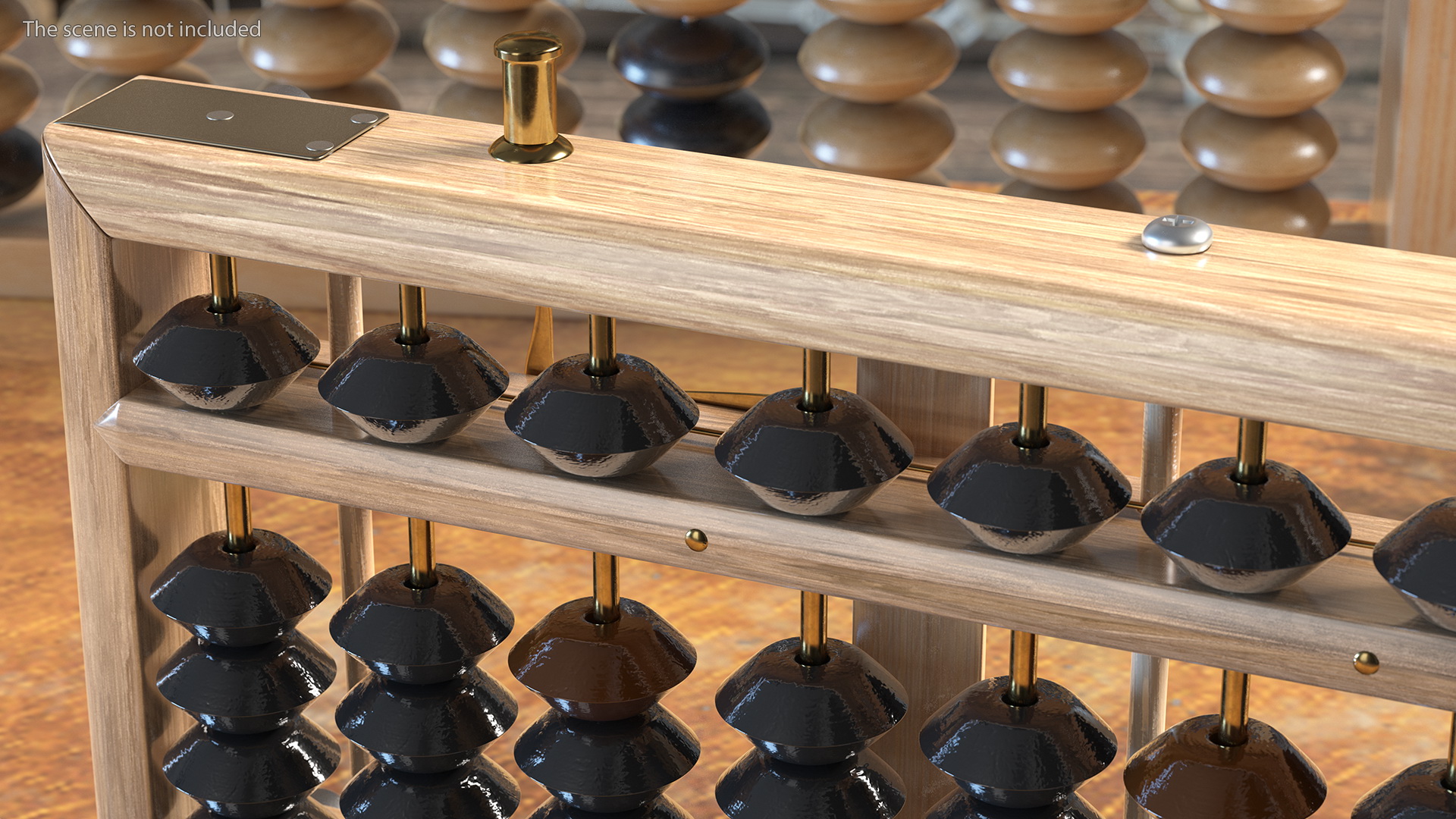 Vintage Soroban Abacus 3D