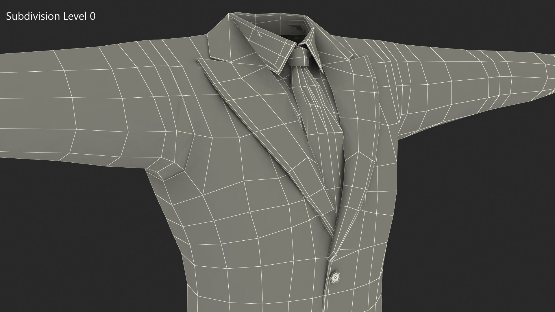 3D Mans Formal Grey Suit
