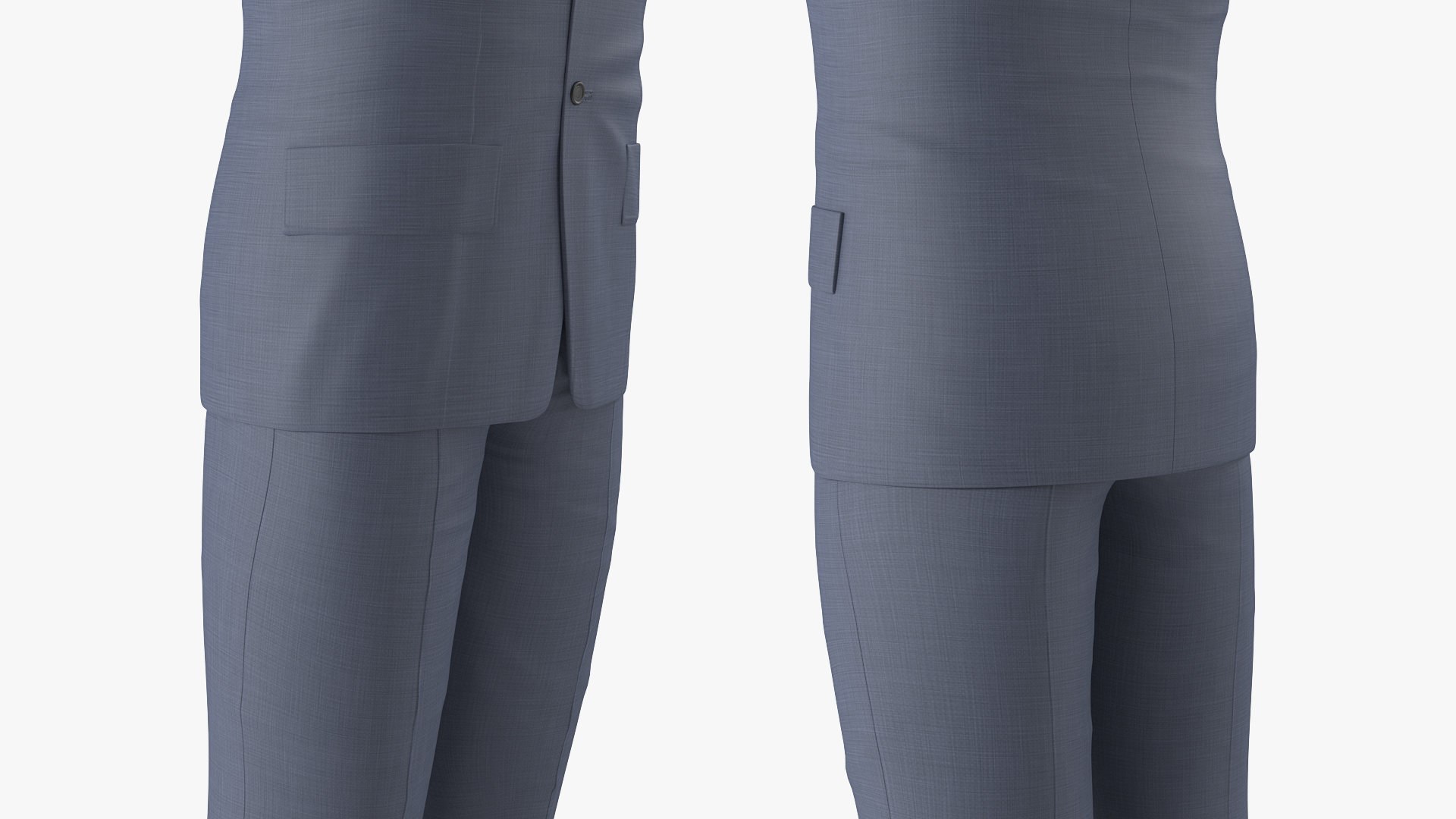 3D Mans Formal Grey Suit
