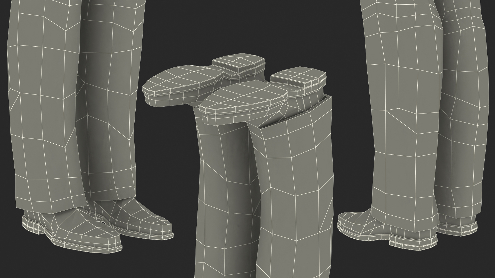 3D Mans Formal Grey Suit