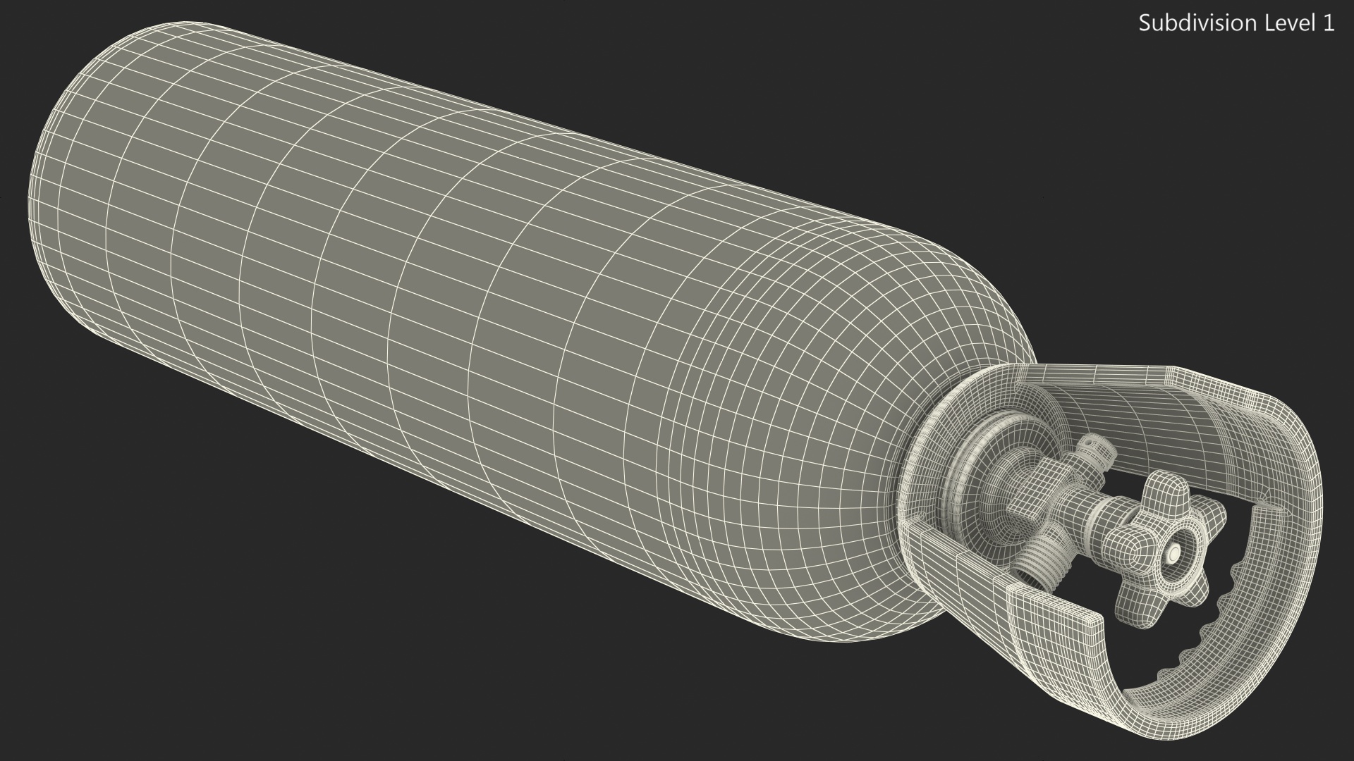 3D Aluminum CO2 Cylinder