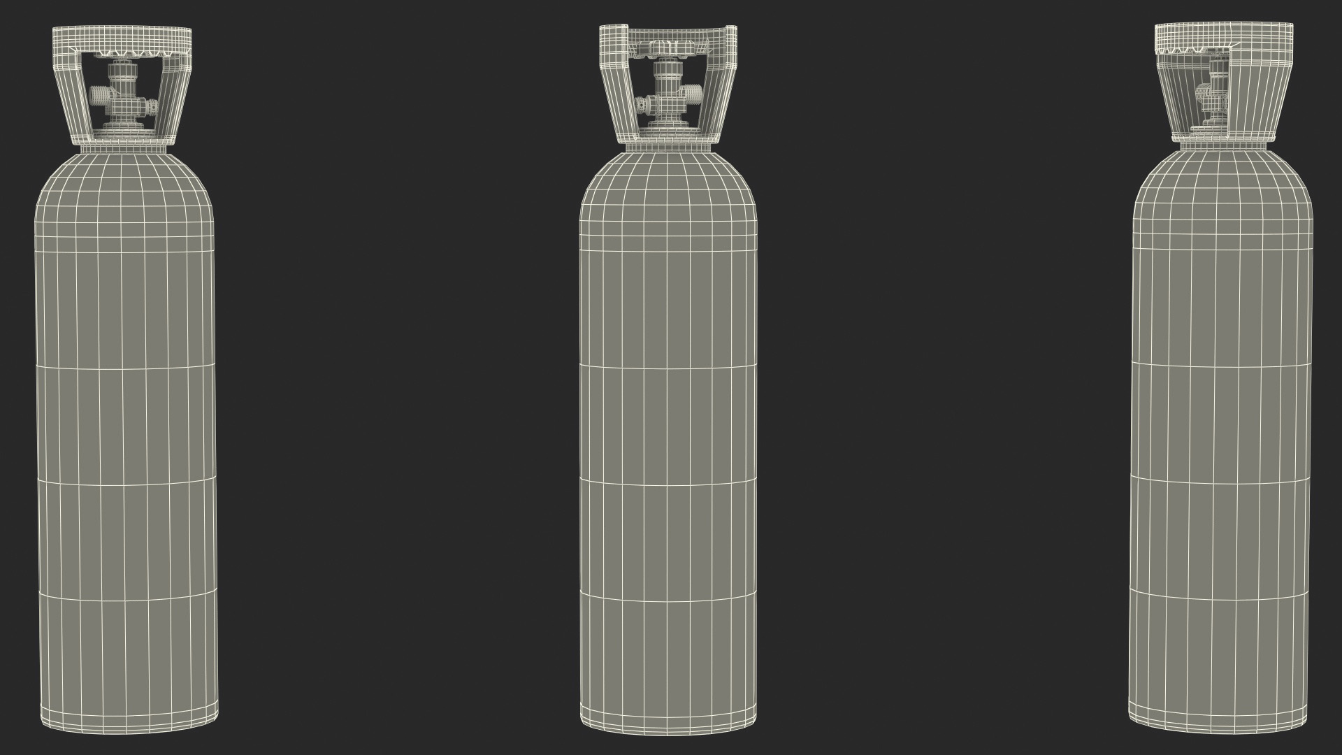 3D Aluminum CO2 Cylinder