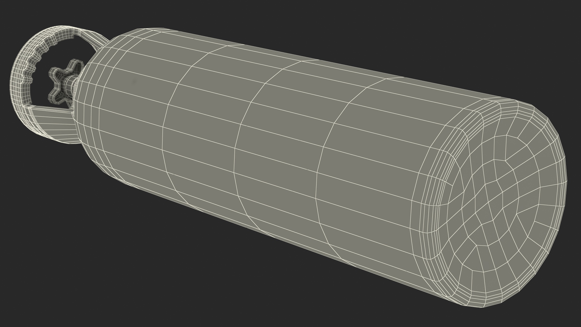 3D Aluminum CO2 Cylinder