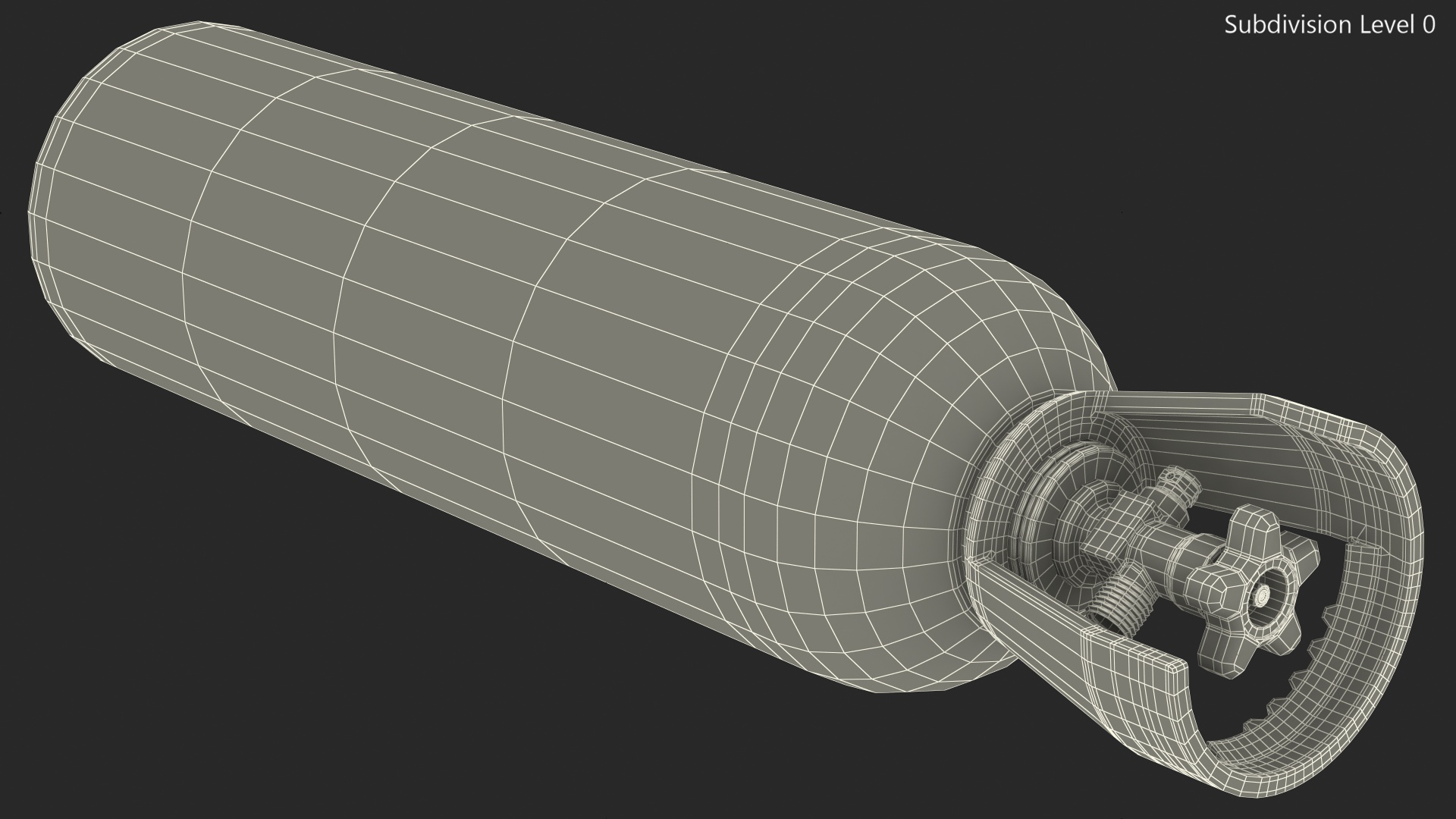 3D Aluminum CO2 Cylinder