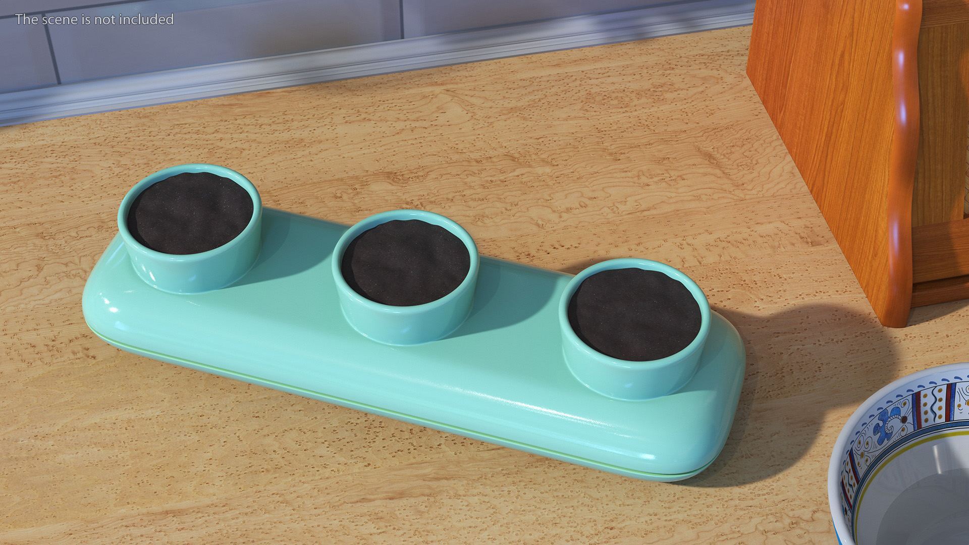 Trio Fresh Herb Pot Sagaform Green 3D model