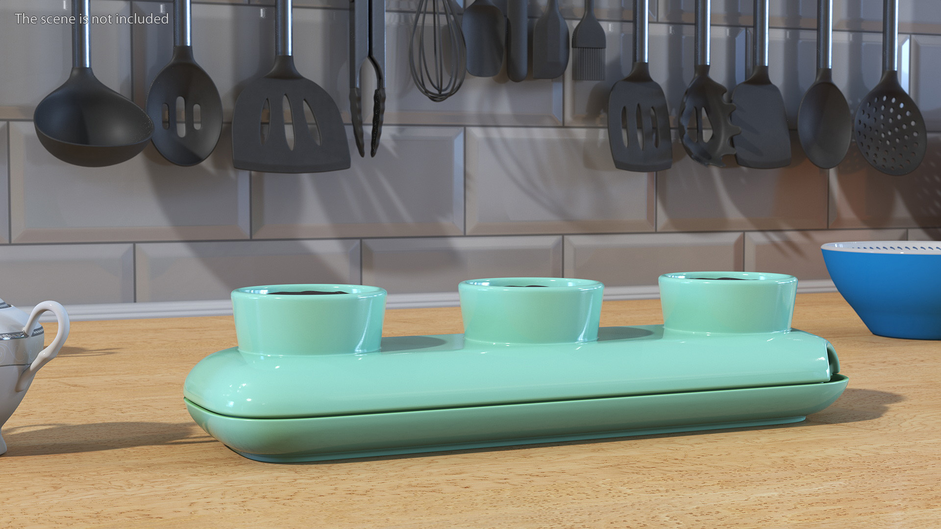 Trio Fresh Herb Pot Sagaform Green 3D model