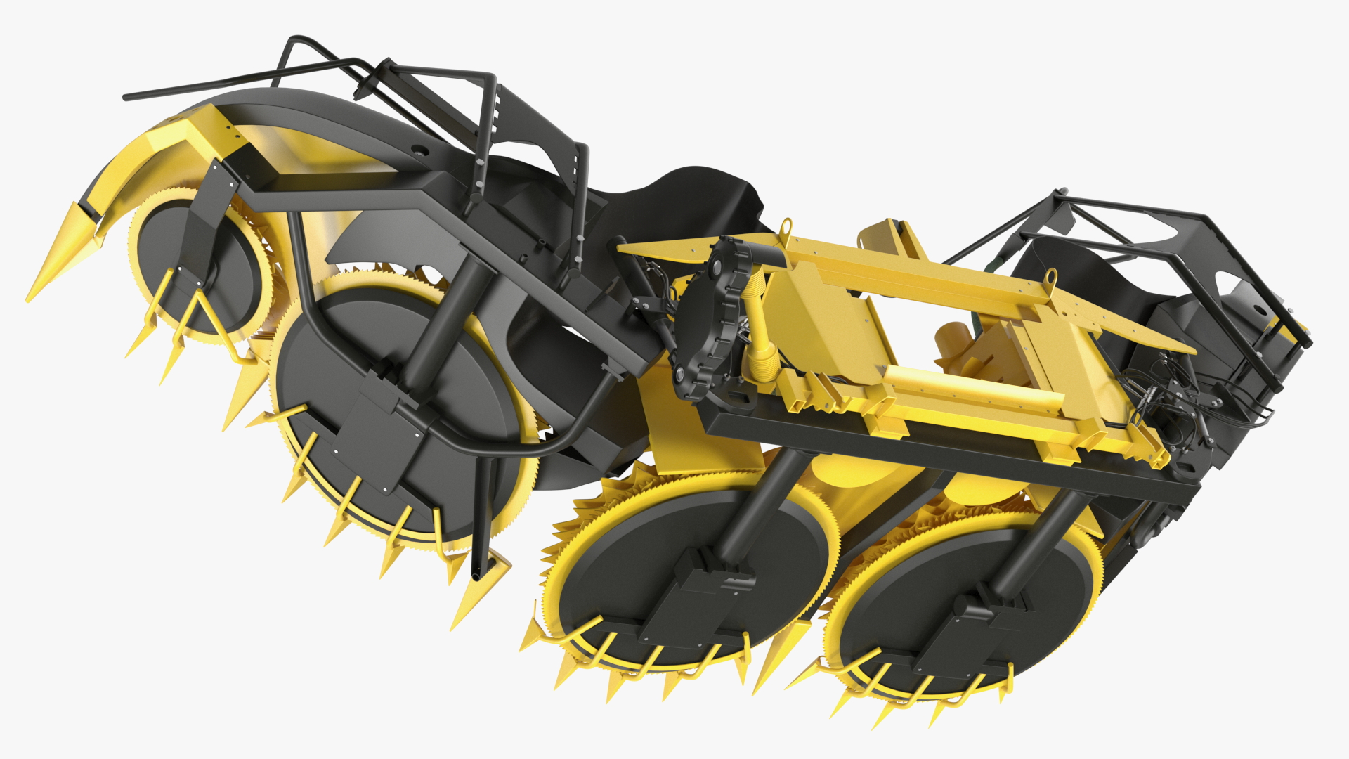 3D New Holland 750BFI Harvester Corn Header Semi-Folded New