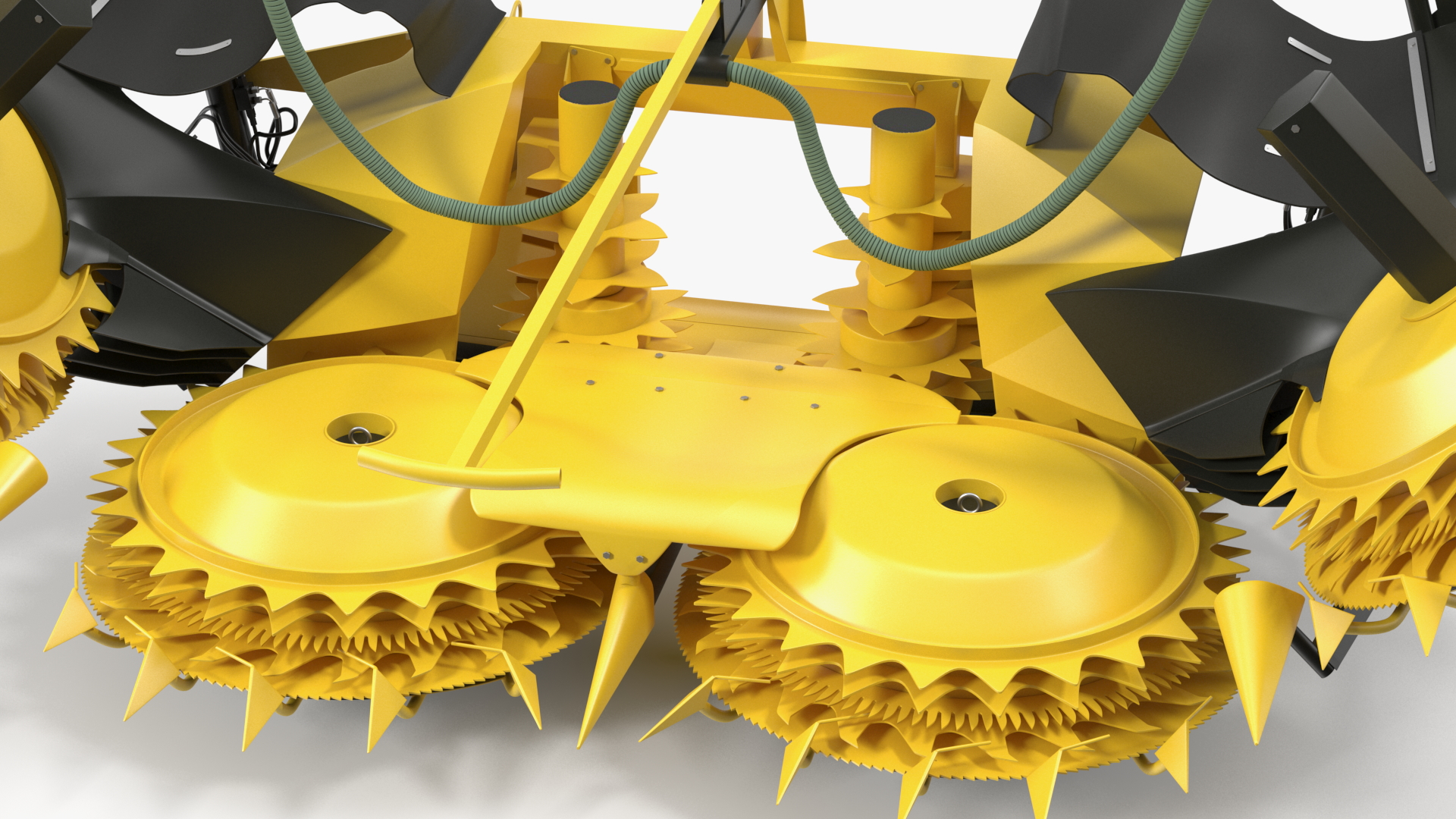 3D New Holland 750BFI Harvester Corn Header Semi-Folded New
