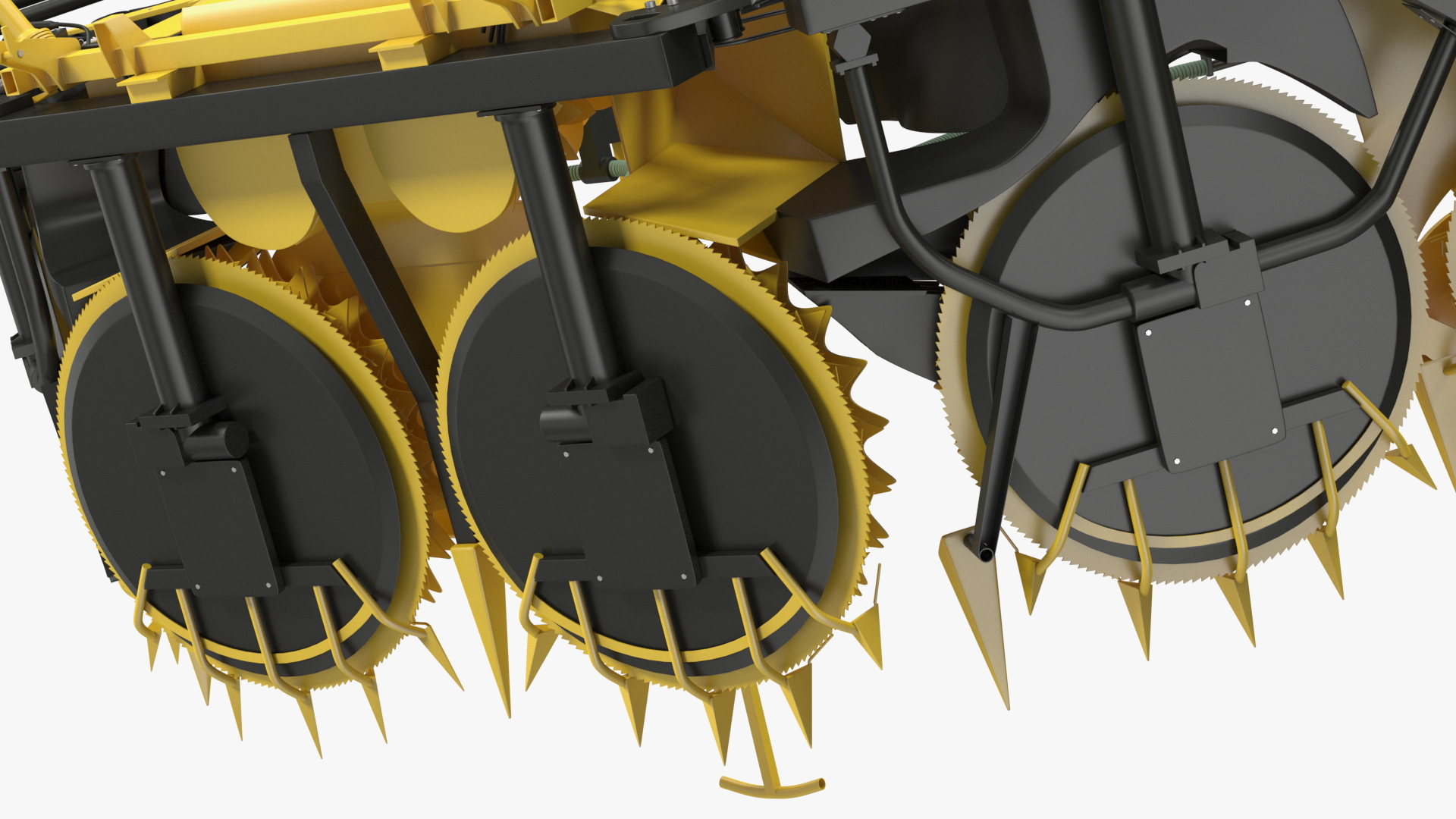 3D New Holland 750BFI Harvester Corn Header Semi-Folded New