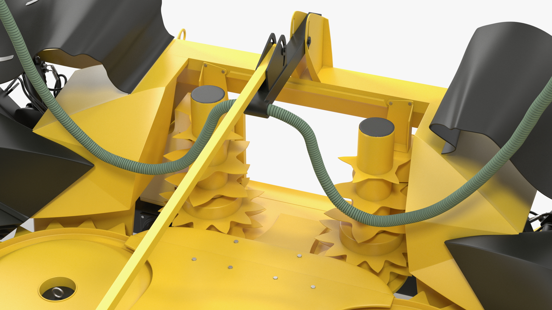 3D New Holland 750BFI Harvester Corn Header Semi-Folded New