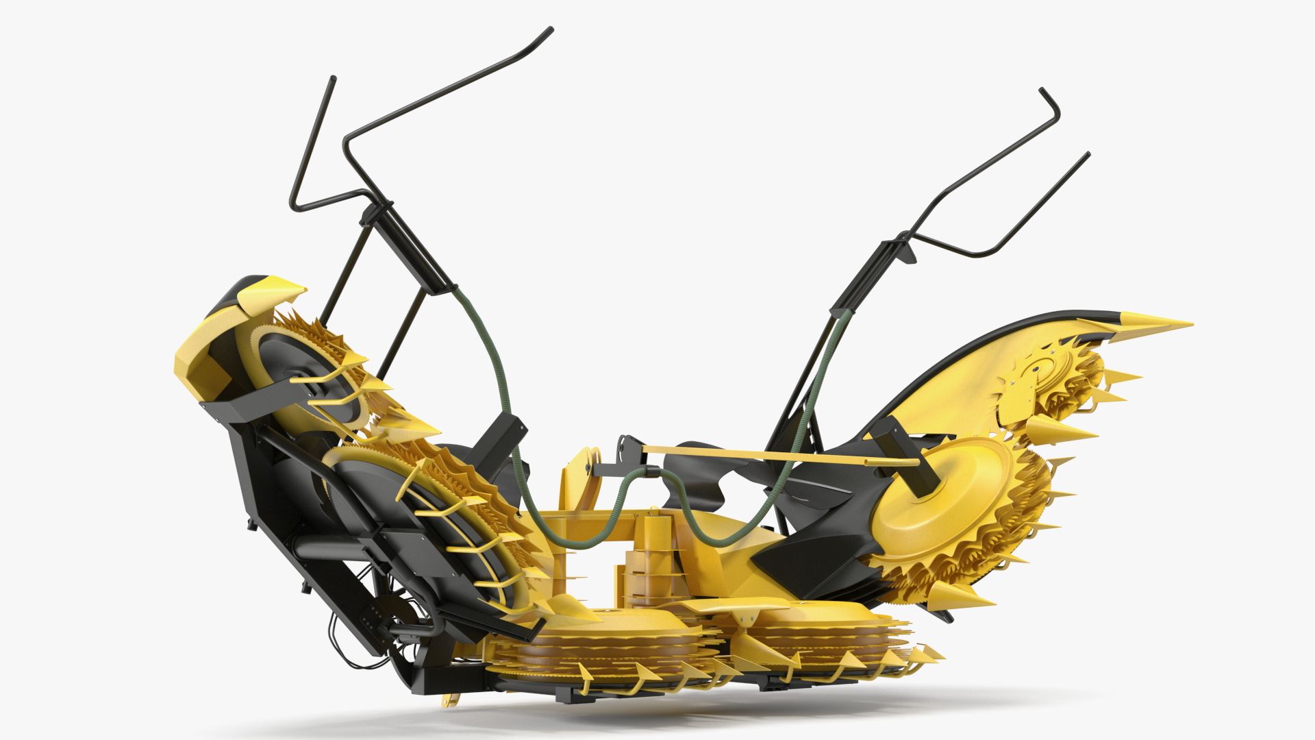 3D New Holland 750BFI Harvester Corn Header Semi-Folded New