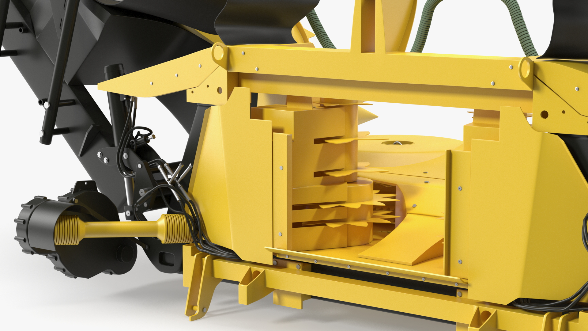 3D New Holland 750BFI Harvester Corn Header Semi-Folded New