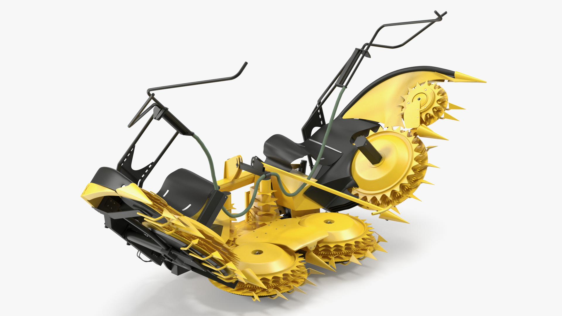 3D New Holland 750BFI Harvester Corn Header Semi-Folded New