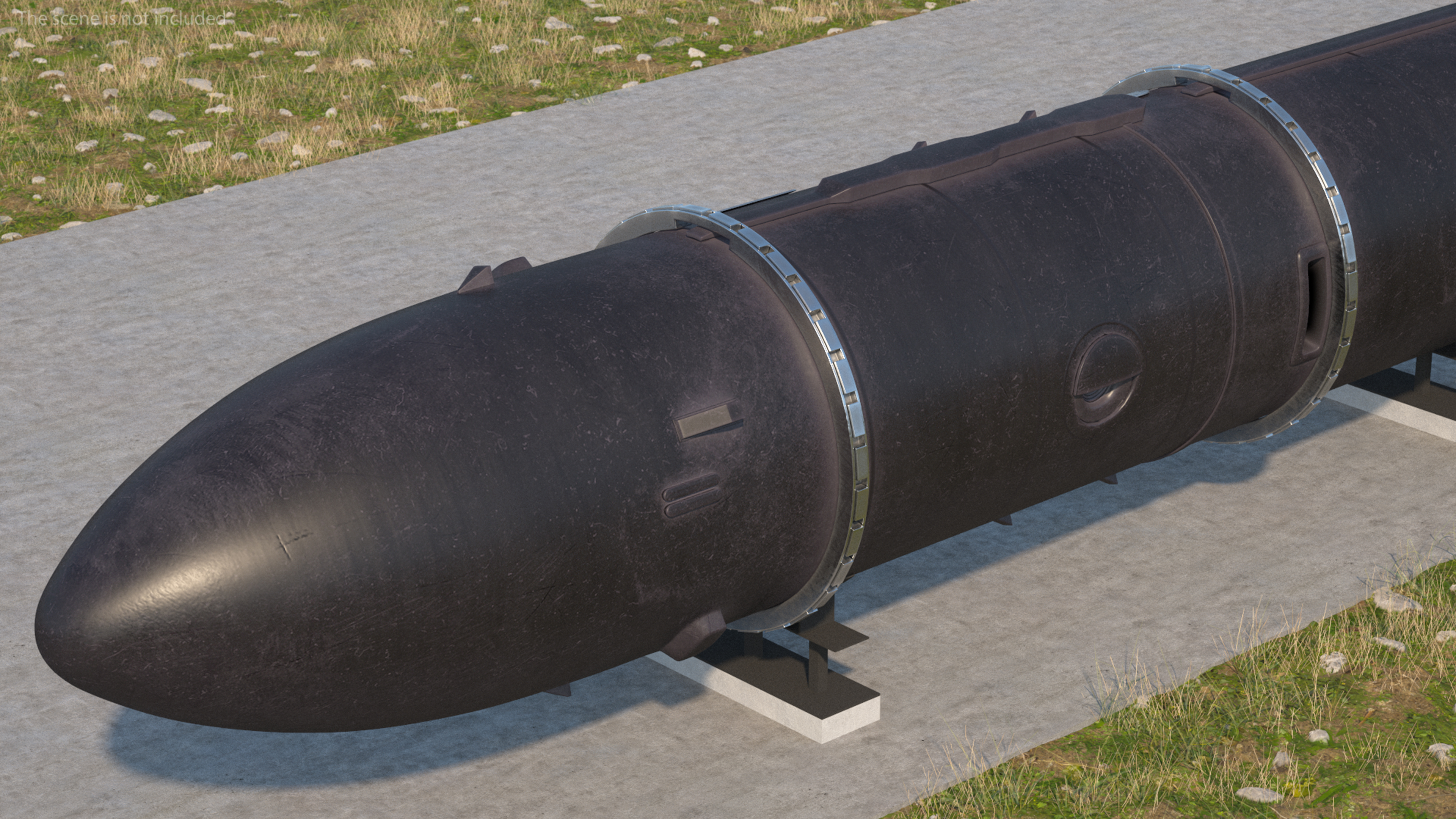 Silo Based Missile System Sarmat Rigged 3D model
