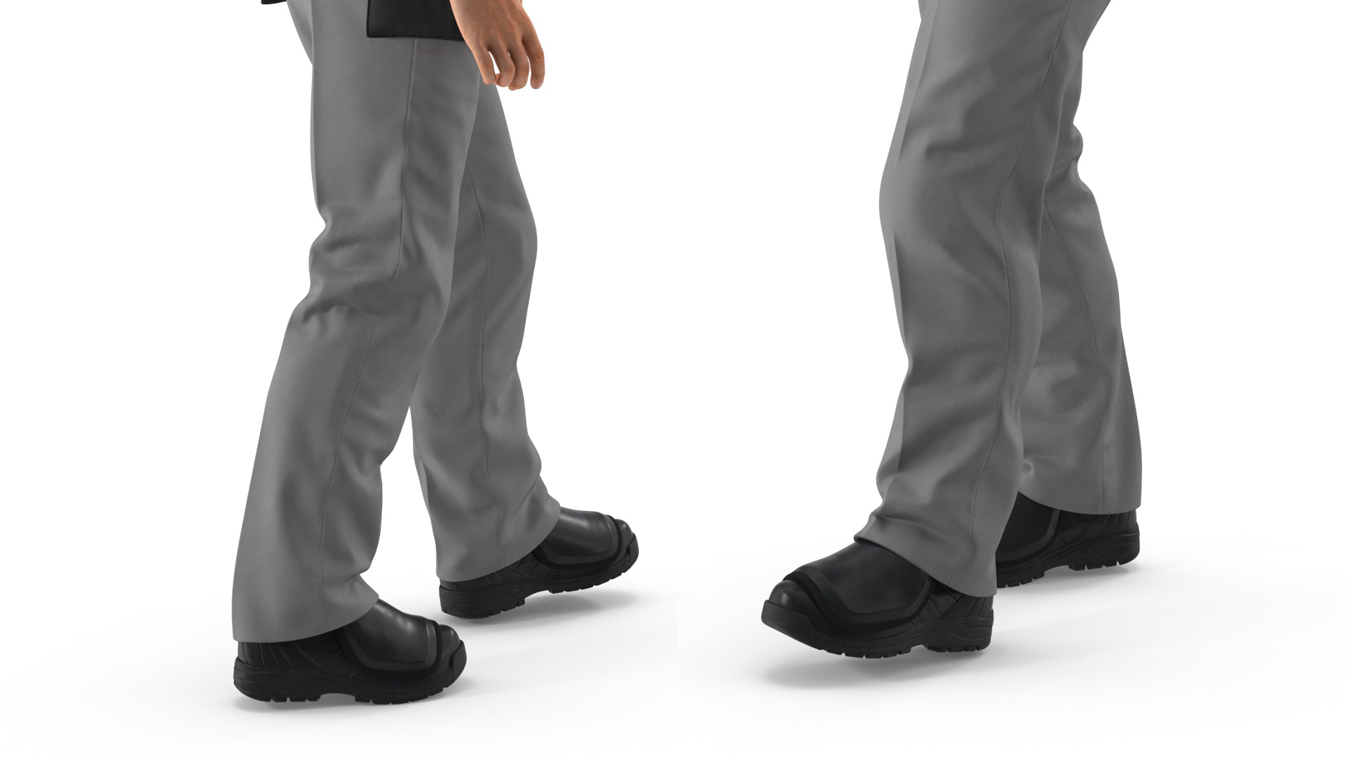 3D Baseball Umpire with Protective Mask Showing Points