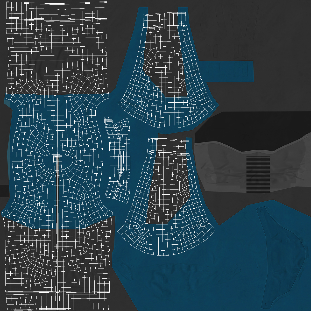 3D Man with Metal Detector Searching Pose model