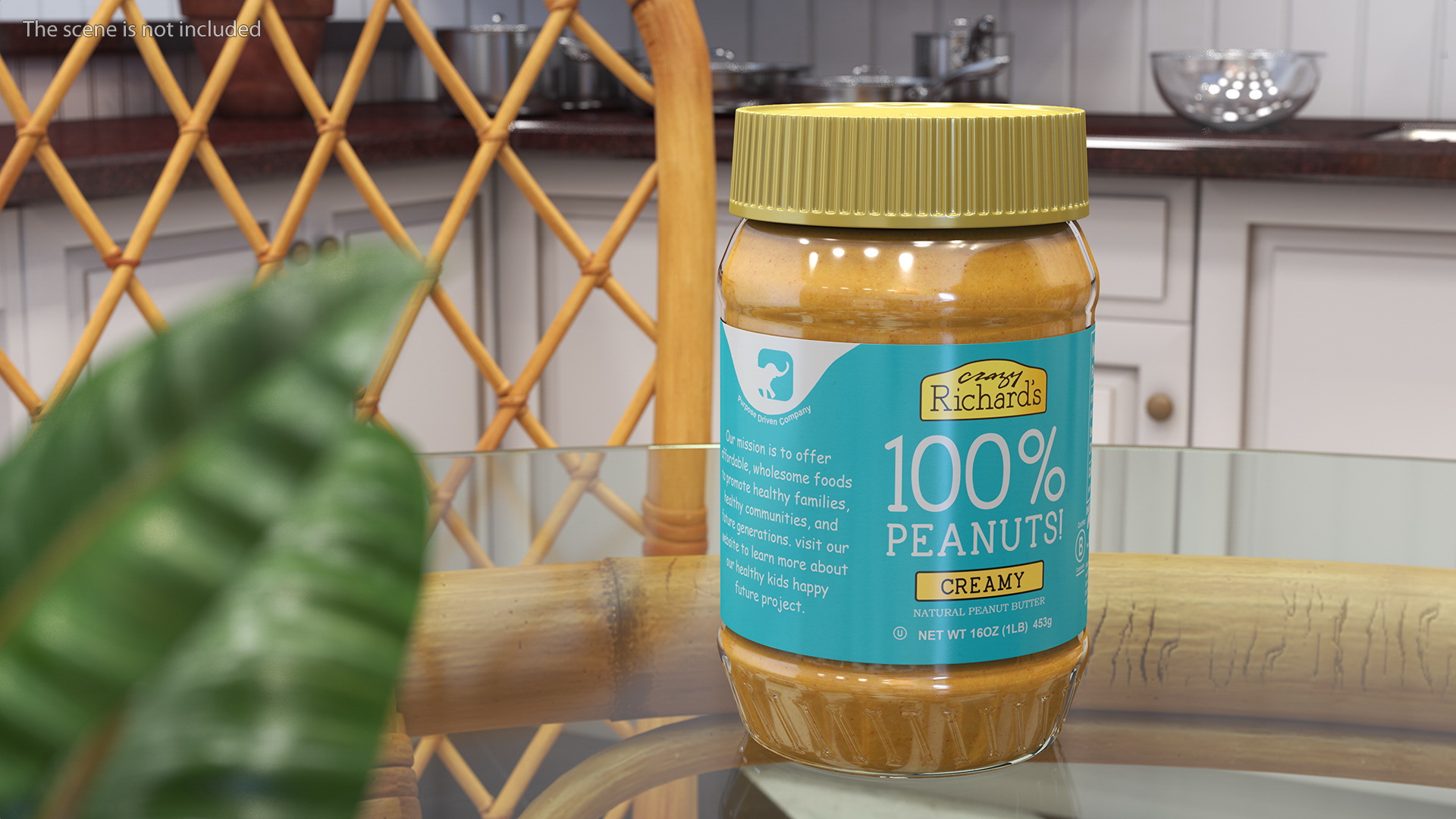 3D Crazy Richards Natural Creamy Peanut Butter model