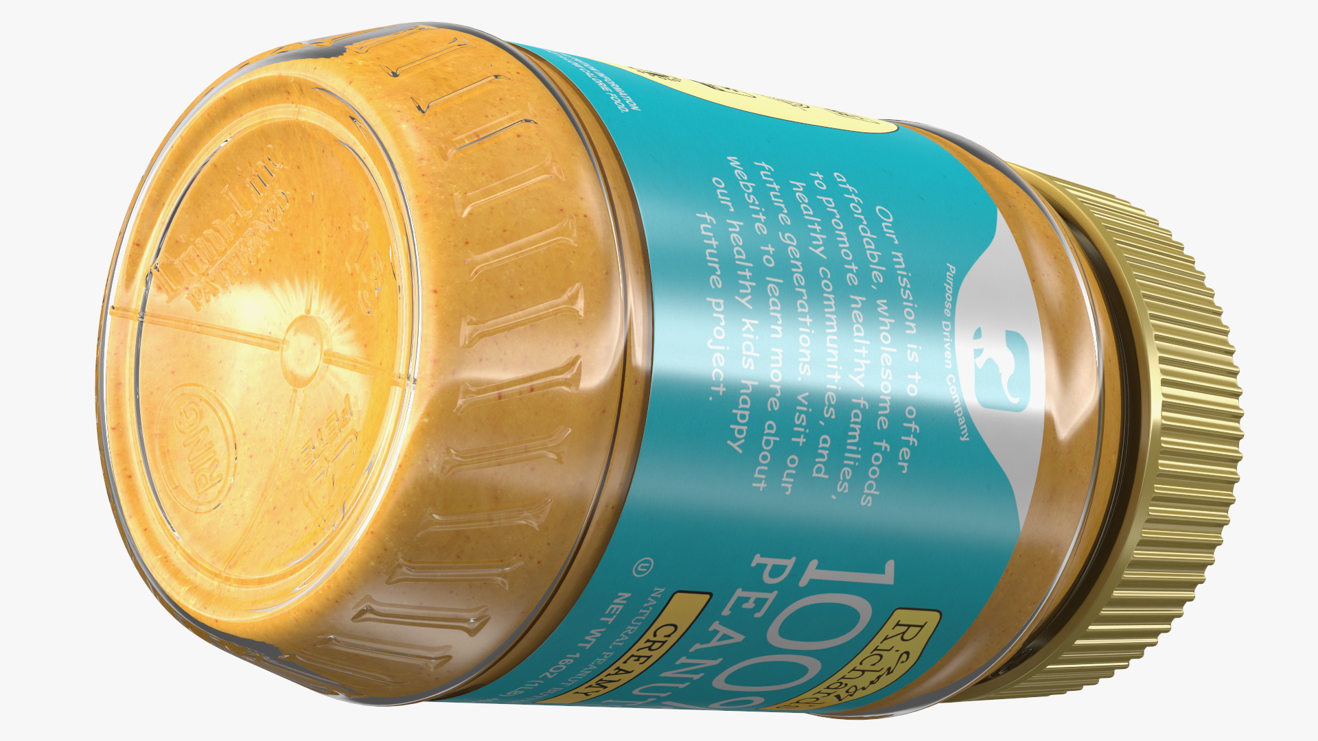 3D Crazy Richards Natural Creamy Peanut Butter model