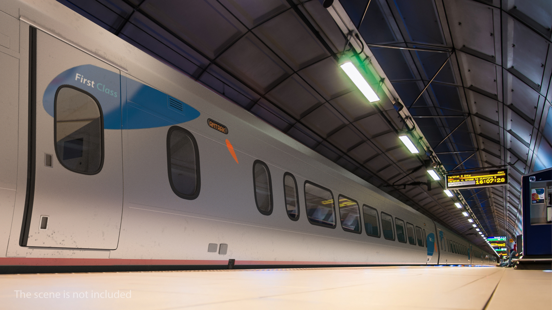 3D Acela Express First Class Coach